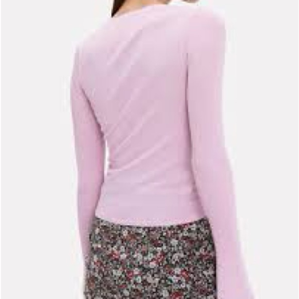 Nicolas Lilac Ruched Knit Drawstring Top - Picture 2 of 5